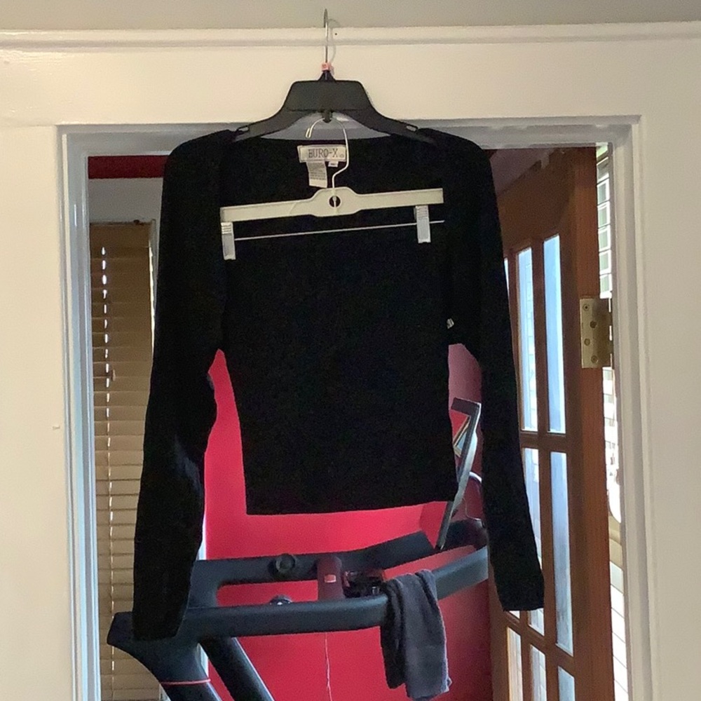 Black Long Sleeve Sweater with sleeveless top